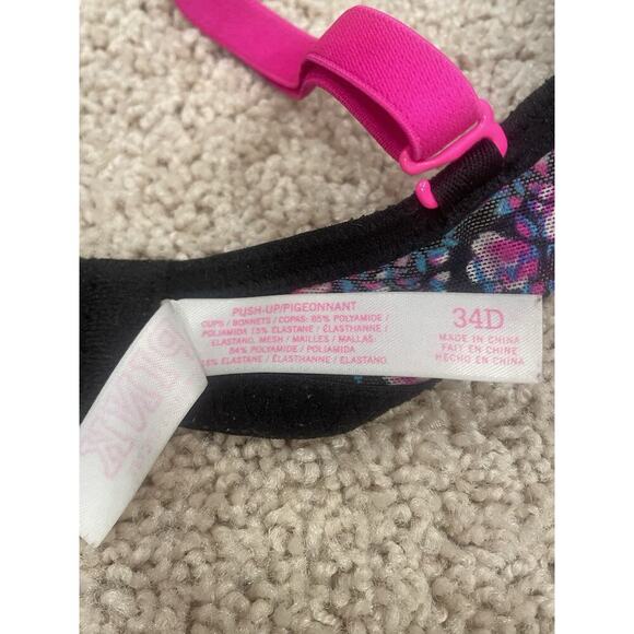PINK Victoria’s Secret Floral‎ Lace Wired Push-up Bra 34D 34 D VS - Picture 9 of 9